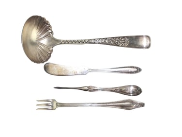 Four Various Silverplate Serving Utensils
