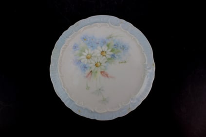 Hand-Painted Porcelain Trivet Signed by Loris