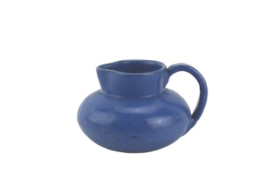 Fort Ticonderoga Blue Pottery Jug