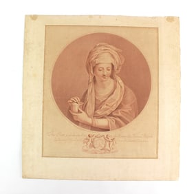Francesco Bartolozzi, Mary Magdalene, Etching