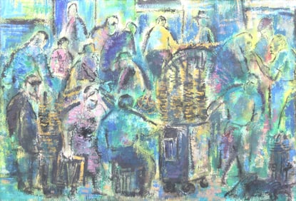 HARRY ZEE HOFFMAN, STREET SCENE, O/C