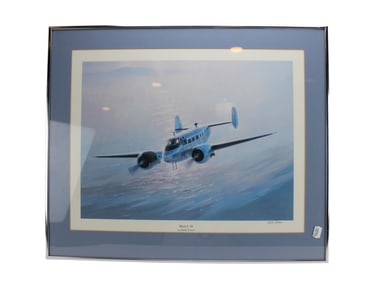 KEITH FERRIS, BEECH 18, SIGNED LITHOGRAPH