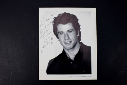 Autographed Portrait of John Travolta (1990)