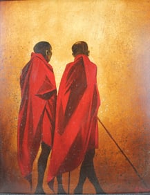 “Walking Together?? by A. Hlipo (2001), O/C