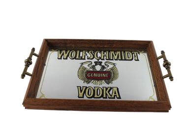 Wolfschmidt Vodka Vintage Mirror Tray