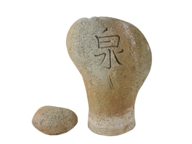 1998 Henri Studio Faux Stone Sculpture - Quan