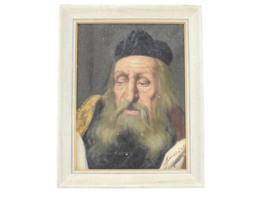 JENO GUSSICH, PORTRAIT OF RABBI, O/C