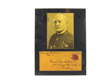 Laminated Autograph of General Tasker H. Bliss