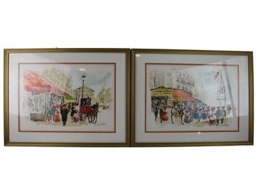 FRENCH SCHOOL, PAIR OF PARIS VIEWS