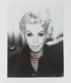 Signed Portrait of Lana Turner, 1981