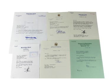 U.S. Congressional Signed Letters to Halamandaris