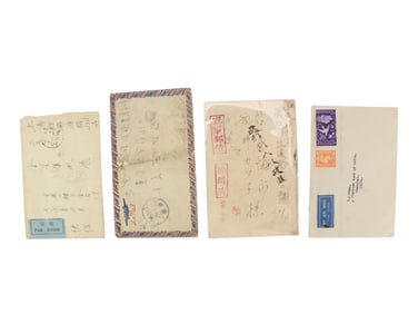 Four Early 20th century China mail covers
