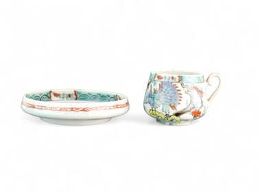 An Japan Tashirozo Egg-Shell Porcelain Tea Set