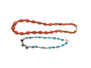 Two Natural Stone Bead Necklaces