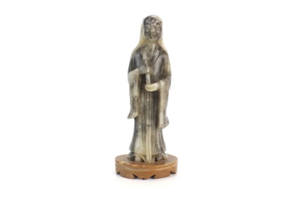 Chinese Carved Soapstone Immortal Figure