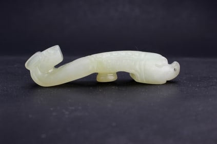 Chinese Jade Dragon Belt Hook