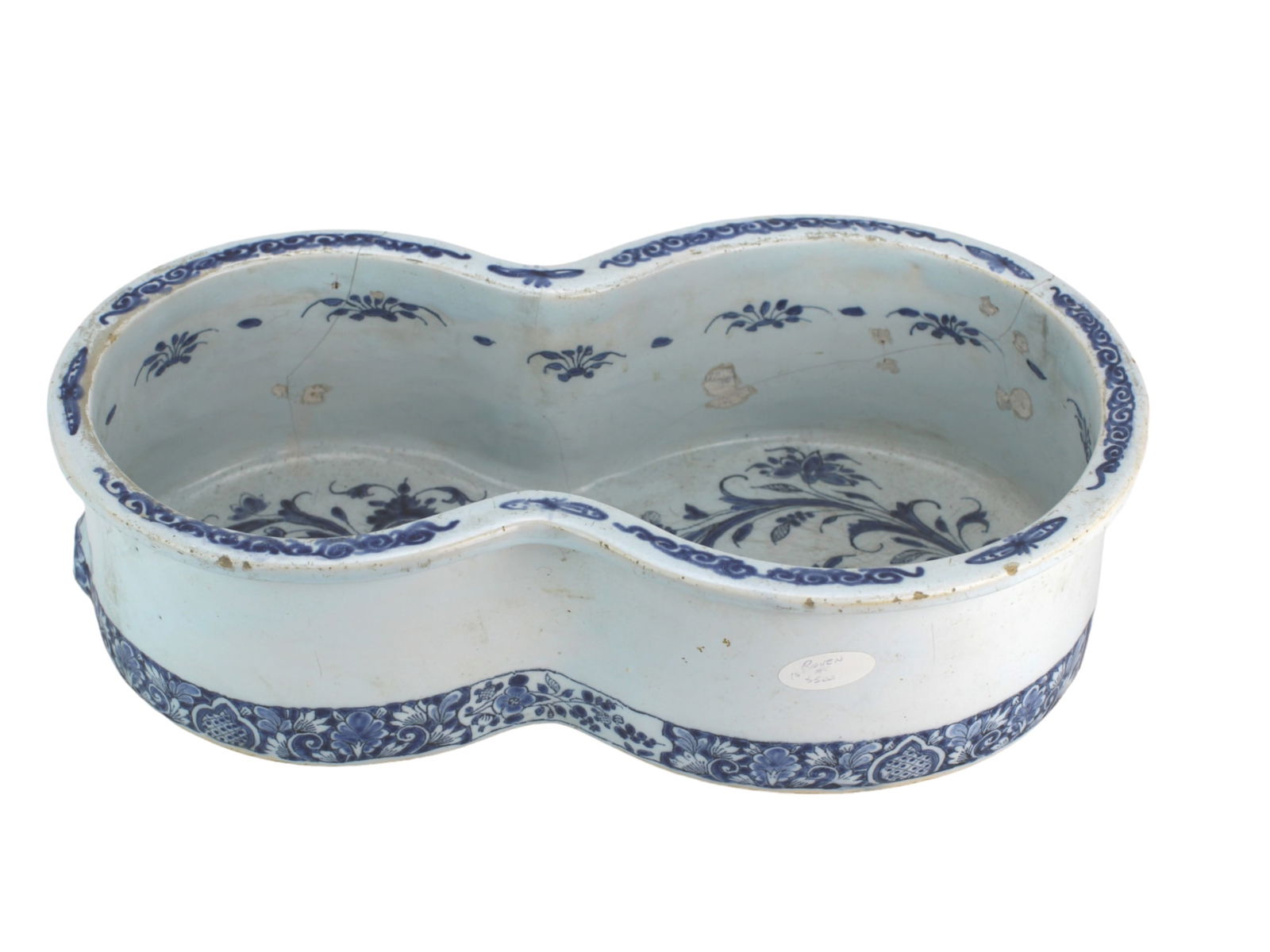 18th C. Chinese Export Blue & White Bidet Basin (1 of 11)