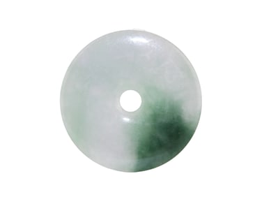 Chinese Jadeite Donut Pendant