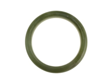 An Olive Green Jadeite Bangle Bracelet