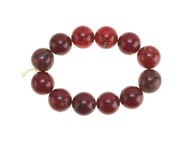 A Natural Amber Bead Bracelet
