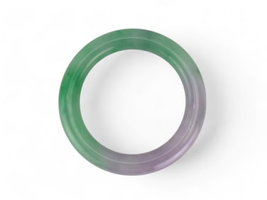 A Lavender and Green Jadeite Bangle