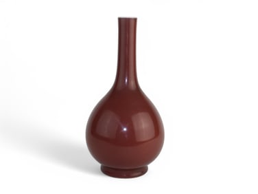 Chinese Sang De Boeuf Glazed Bottle Vase