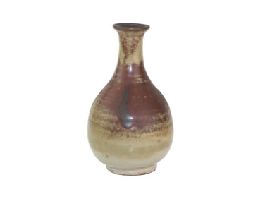 Chinese Jun Ware Glazed Vase with Flambé Effect