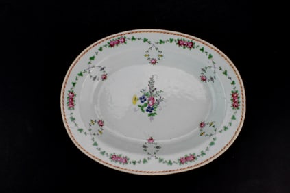 Chinese Export Famille Rose Oval Platter