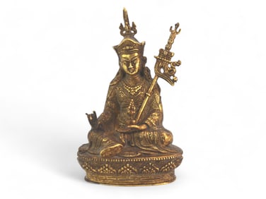 Gilt Bronze Tibetan Padmasambhava Statue