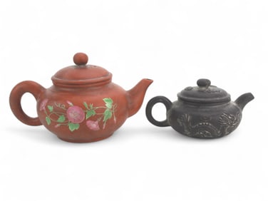 Two Chinese Yixing Zisha Clay teapots