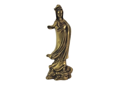 Chinese Bronze Kwan Yin Statue