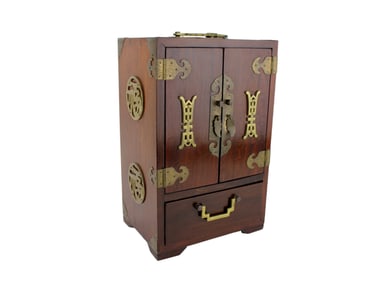 CHINESE ROSEWOOD JEWELRY BOX
