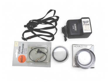 A Group of Photography Accessories