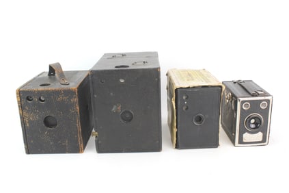 Lot of Four Collectible Box Cameras