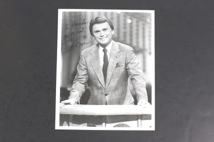Pat Sajak Signed B/W Photo