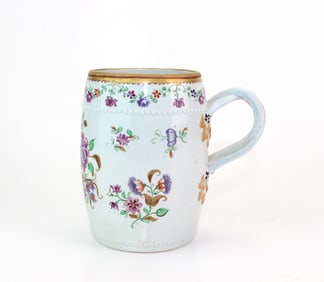 Chinese Export Porcelain Floral Mug