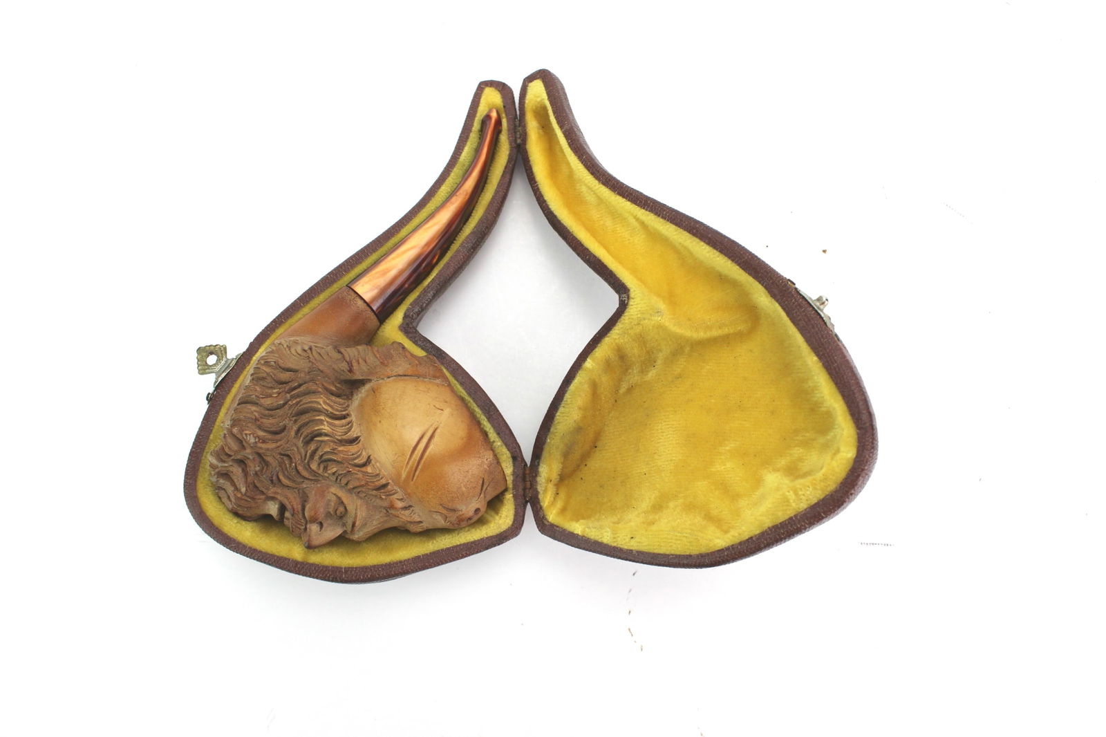 Meerschaum Pipe Carved Pirate Head (1 of 10)