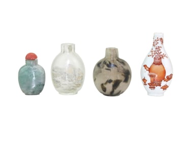 Lot of Four Chinese Snuff Bottles
