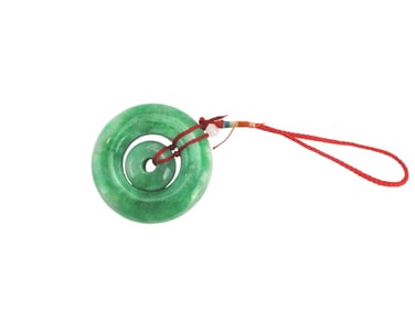 Jadeite Double Ring Pendant