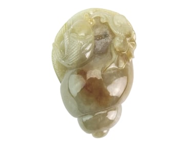 Chinese Jade Conch Form Pendant