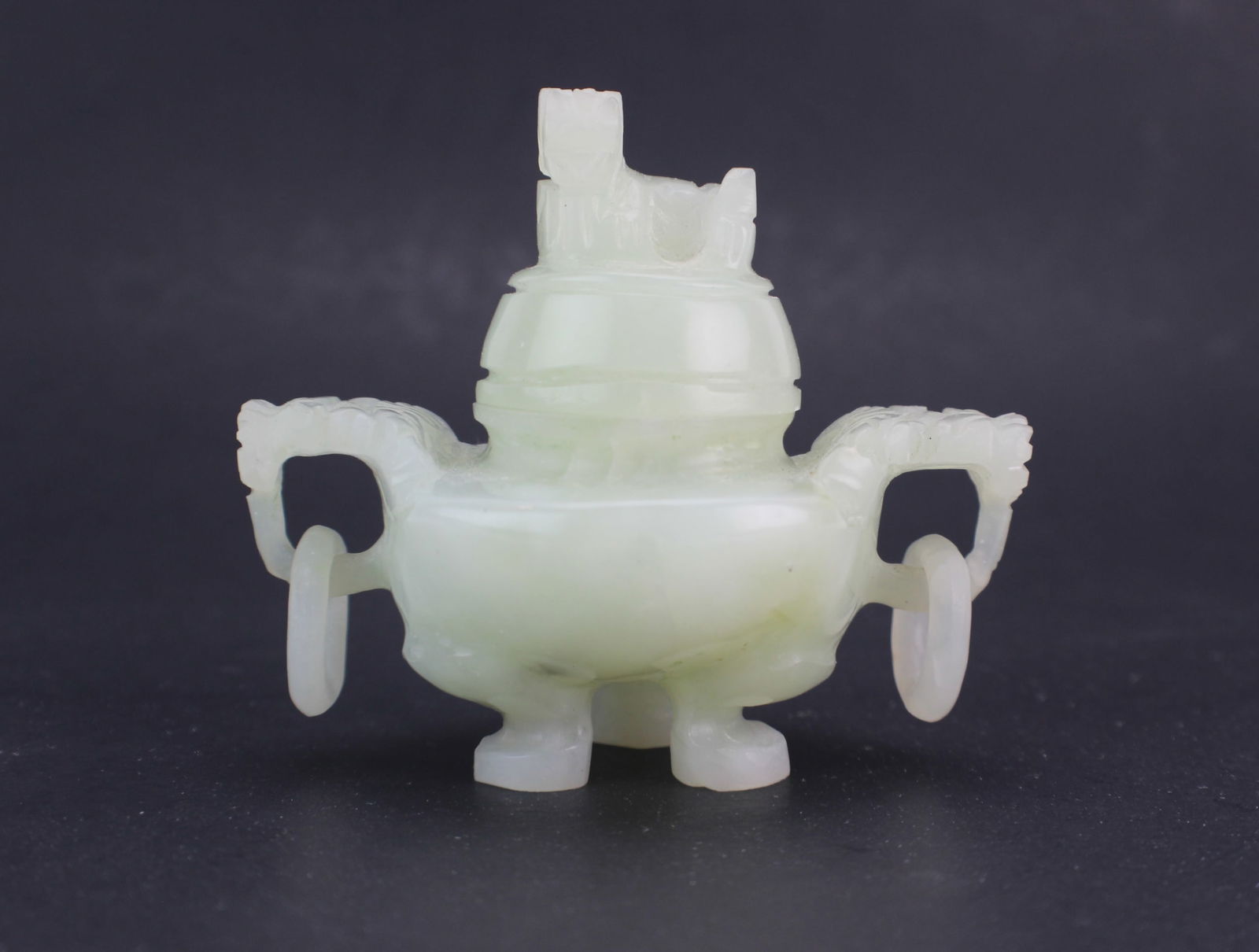 Chinese Carved Jade Lidded Censor (1 of 9)