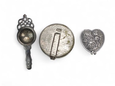 Three Silverplated Small Items