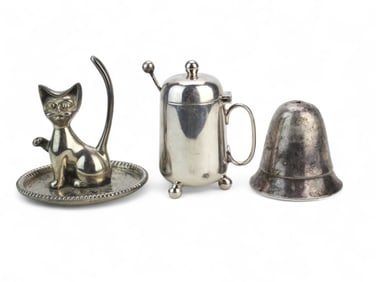 Three Silverplate Decorative Items