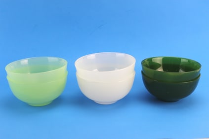Set of Six Vintage Glass Bowls