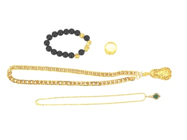 Lot of Costume Jewelry with Buddha & Bead