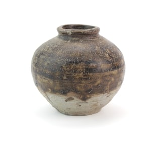 Small Chinese Brown Glazed Vase