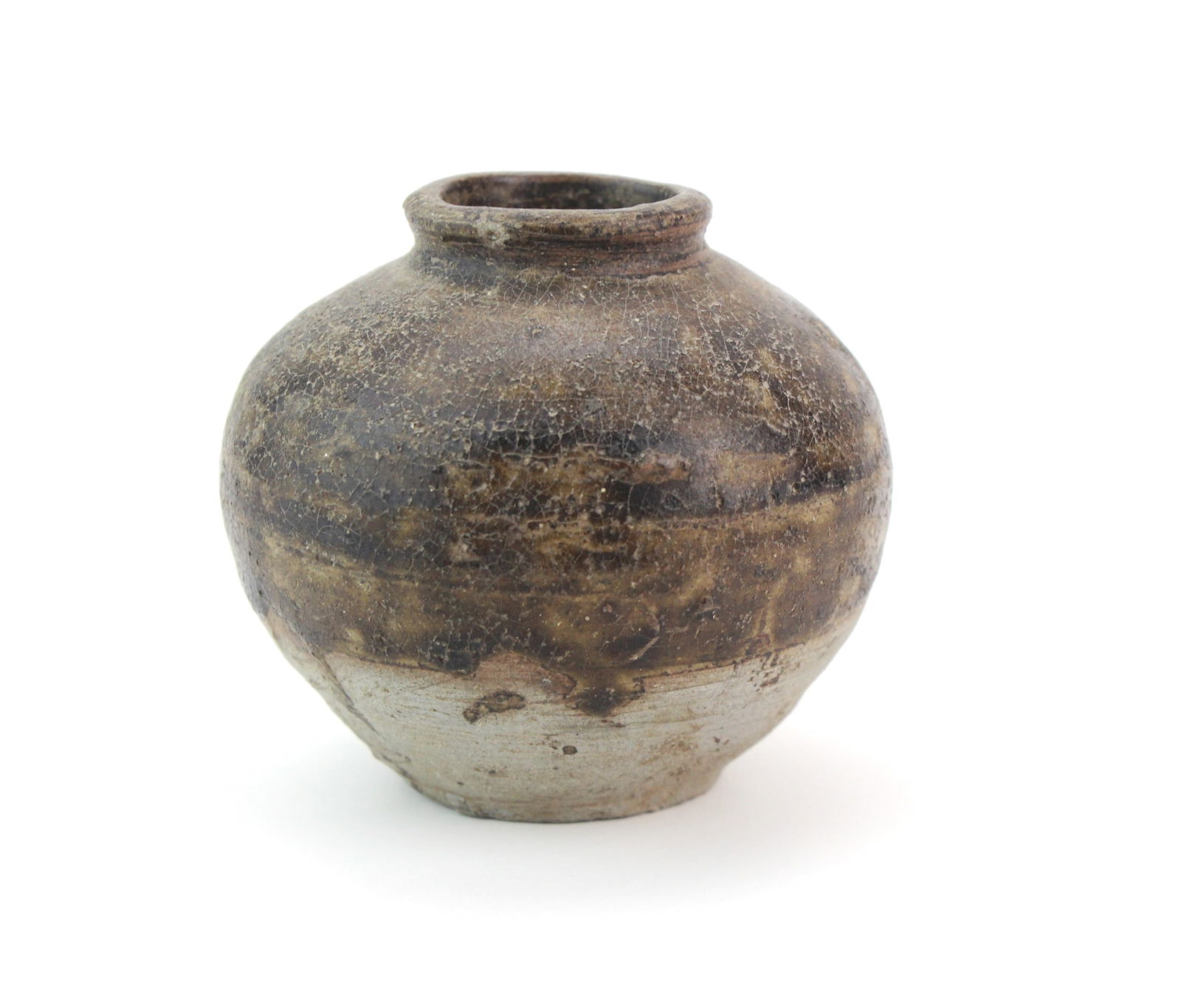 Small Chinese Brown Glazed Vase (1 of 4)