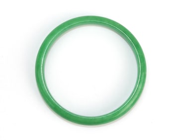 Polished Green Jadeite Bangle