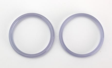 Pair of Lavender Hardstone Bangles