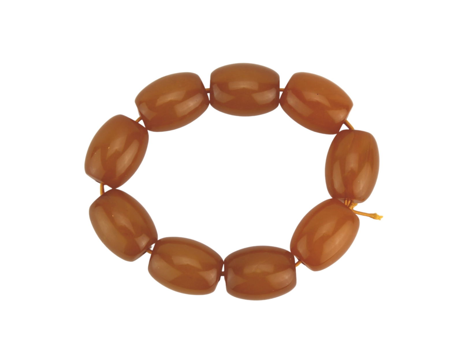 Pressed Amber Style Bead Bracelet (1 of 4)
